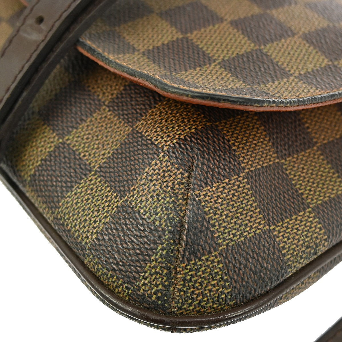 Louis Vuitton Musette Salsa Handbag Damier Canvas Brown Canvas Shoulder Bag Bag (Pre-Owned)