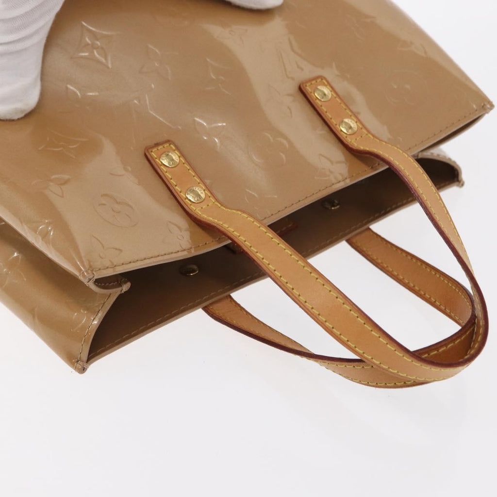 Louis Vuitton Reade Handbag Monogram Vernis Beige Patent_Leather Handbag (Pre-Owned)