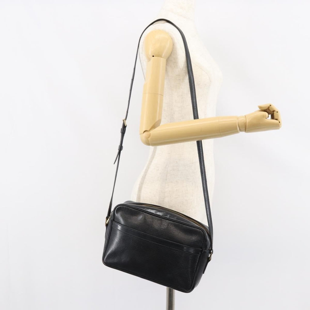 Louis Vuitton Trocadero Handbag Epi Leather Black Leather Shoulder Bag Bag (Pre-Owned)