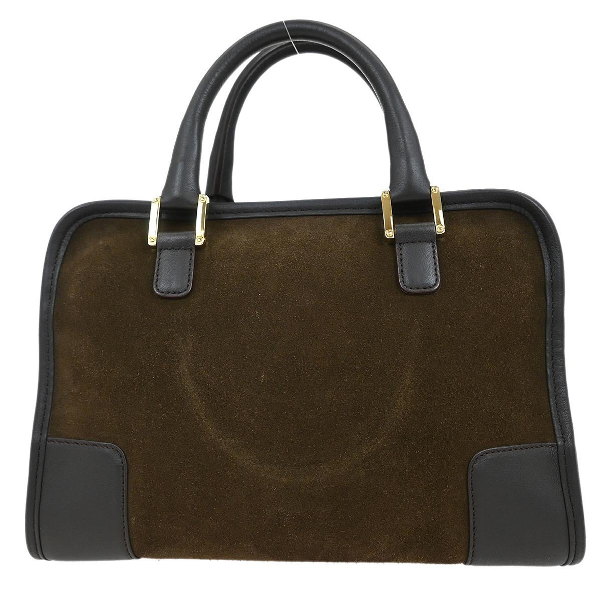 Loewe Amazona Bag Suede Brown Suede Handbag (Pre-Owned)