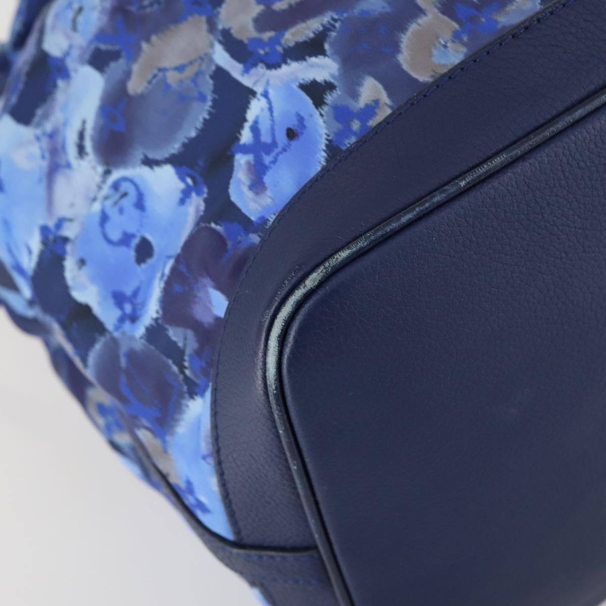 Louis Vuitton Noefull Handbag Ikat Nylon Blue Nylon Handbag (Pre-Owned)
