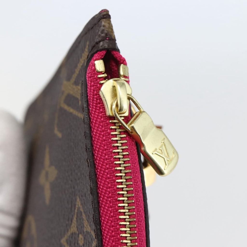 Louis Vuitton Neverfull Pochette Monogram Canvas Brown Canvas Clutche & Pouche Bag (Pre-Owned)