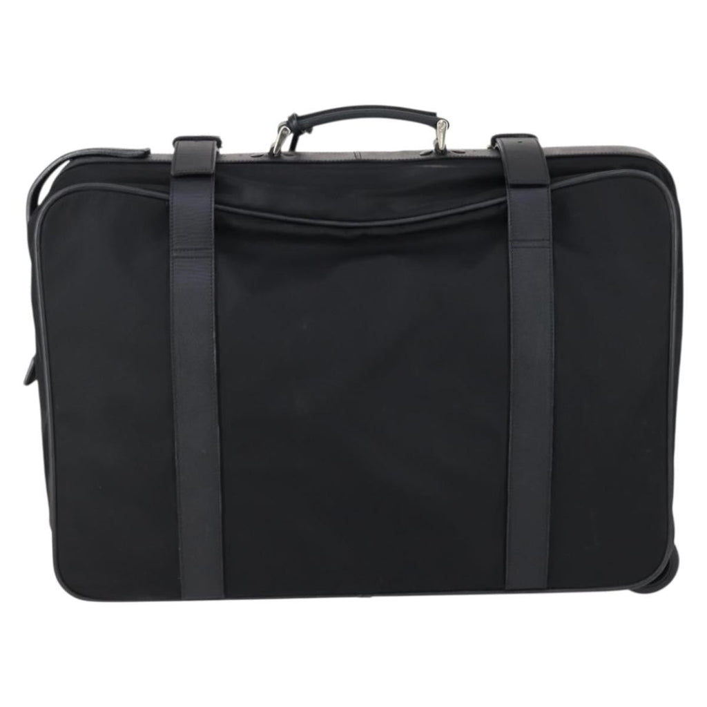 Prada Trunk Bag Nylon Black Nylon Travel Bag Bag (Pre-Owned)
