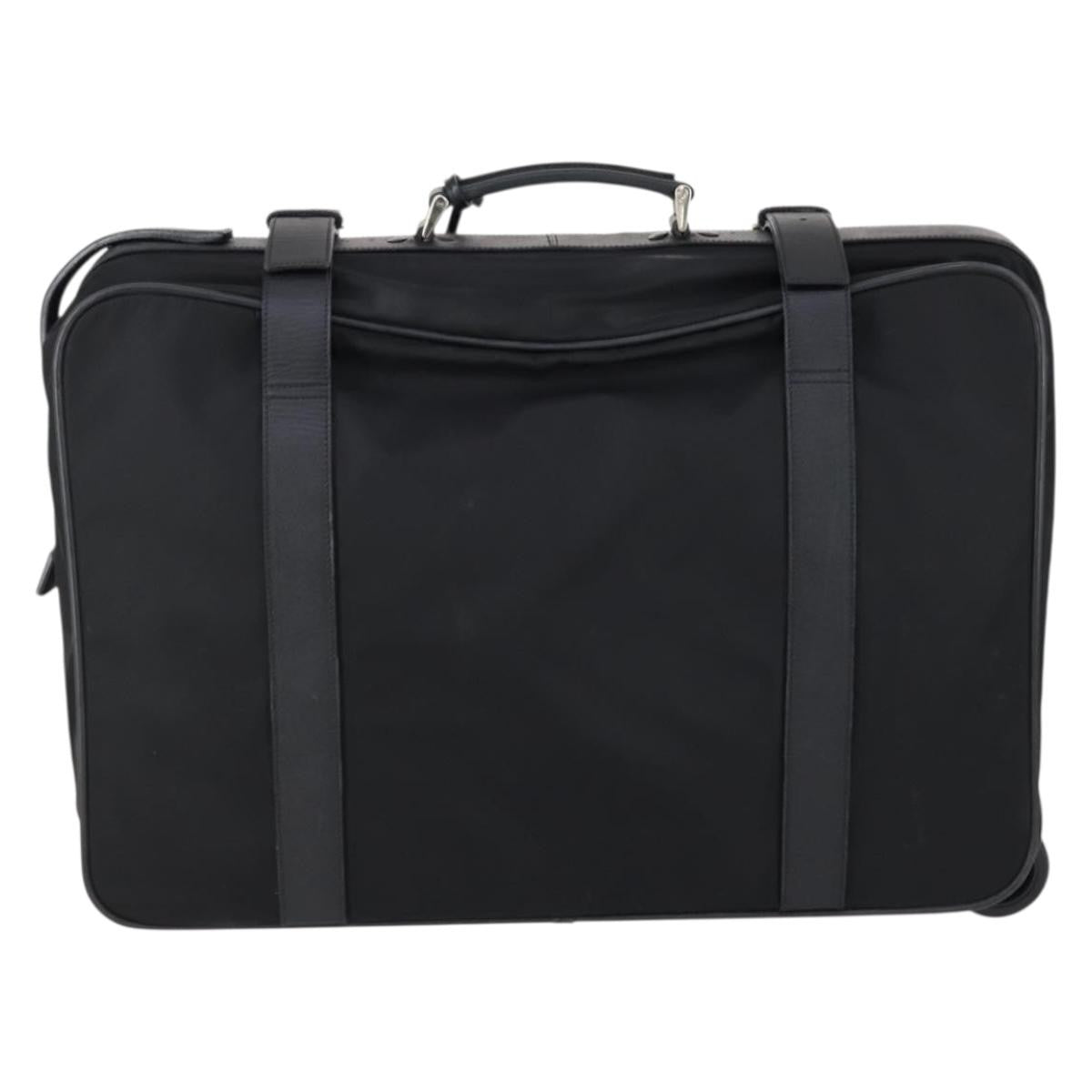 Prada Trunk Bag Nylon Black Nylon Travel Bag Bag (Pre-Owned)