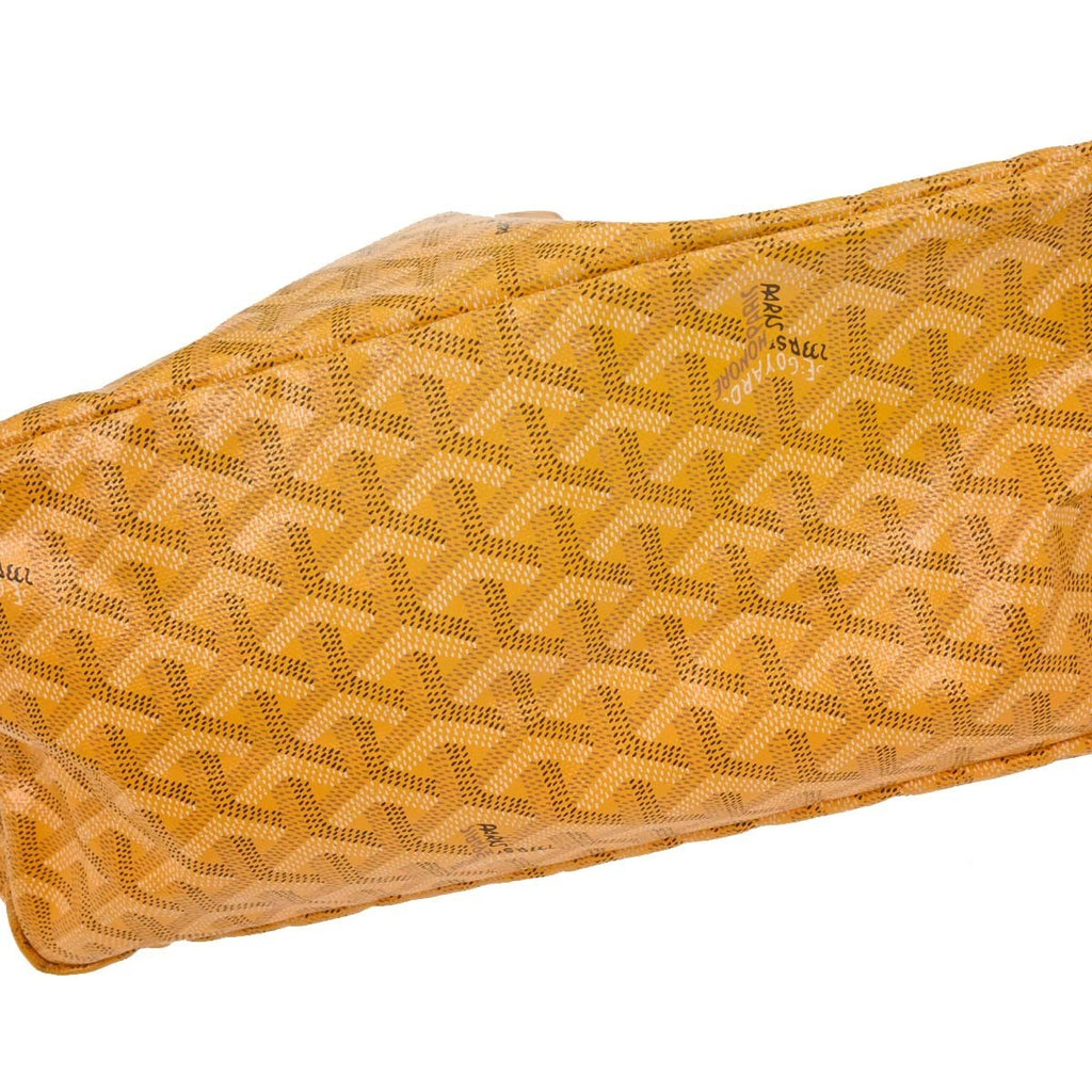 Goyard Saint Louis Tote Coated Canvas Yellow Canvas Tote Bag Bag (Pre-Owned)