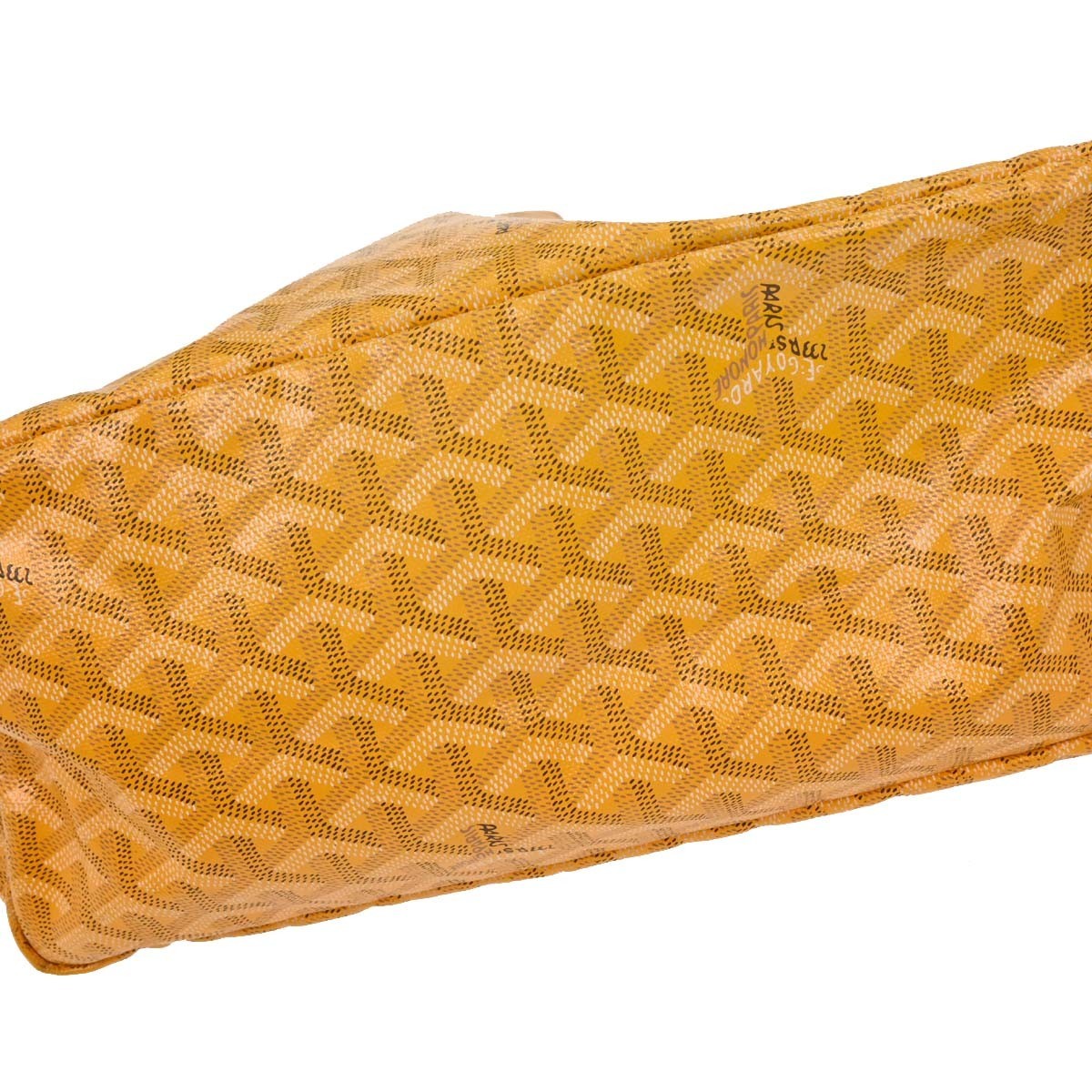 Goyard Saint Louis Tote Coated Canvas Yellow Canvas Tote Bag Bag (Pre-Owned)