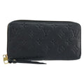 Louis Vuitton Zippy Wallet Nm Leather Empreinte Black Leather Wallets Accessory (Pre-Owned)