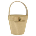 Salvatore Ferragamo Vala Handbag Canvas Yellow Canvas Handbag (Pre-Owned)