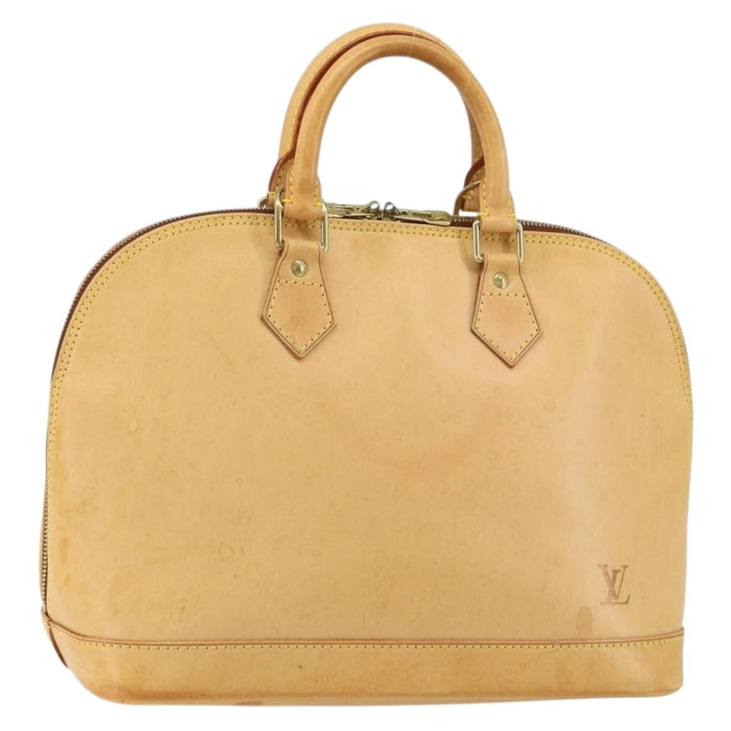 Louis Vuitton Alma Handbag Nomade Leather Beige Leather Handbag (Pre-Owned)