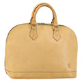 Louis Vuitton Alma Handbag Nomade Leather Beige Leather Handbag (Pre-Owned)