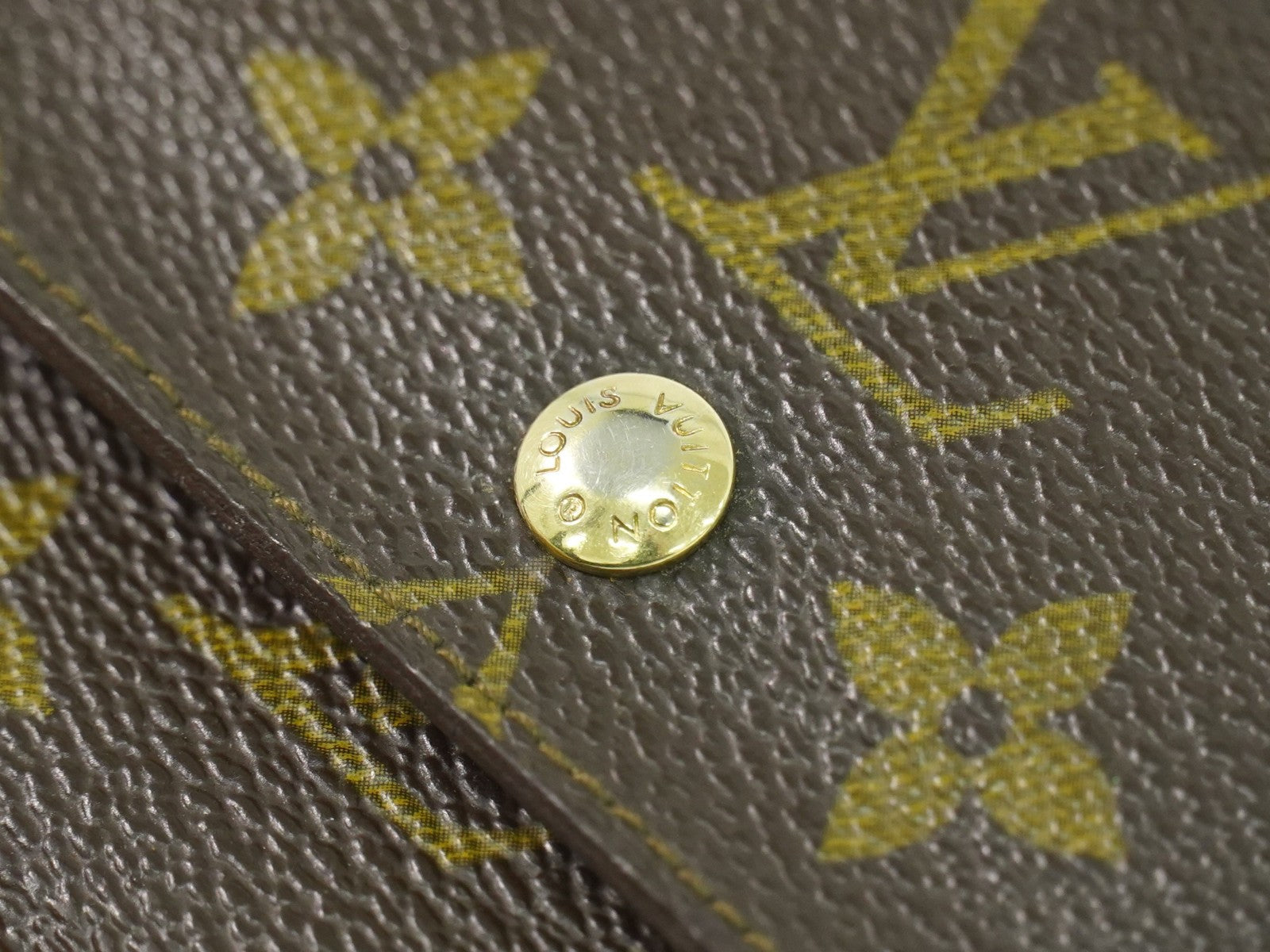 Louis Vuitton Porte Tresor Etui Papiers Wallet Monogram Canvas Brown Canvas Card Holders Accessory (Pre-Owned)