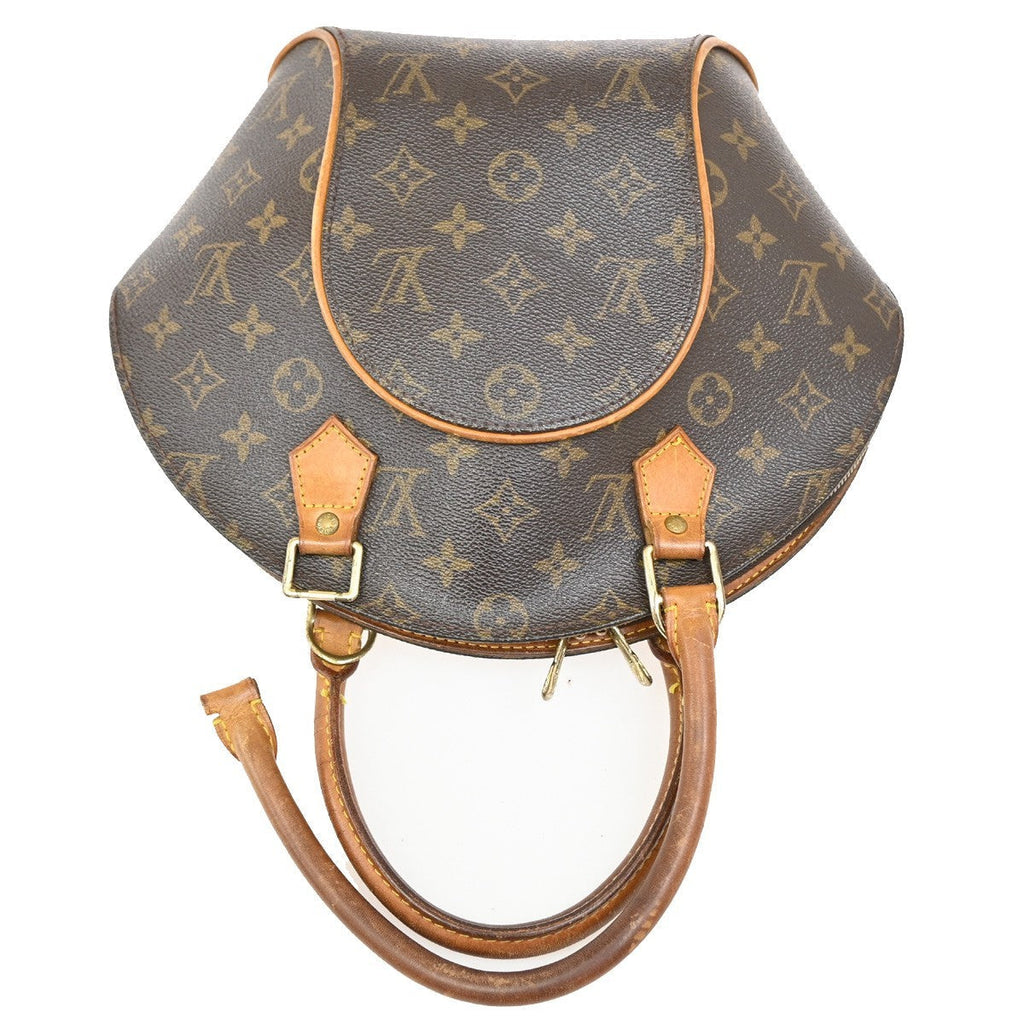Louis Vuitton Ellipse Bag Monogram Canvas Brown Leather Handbag (Pre-Owned)