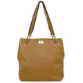 Chanel Vintage Cc Tote Leather Brown Leather Tote Bag Bag (Pre-Owned)
