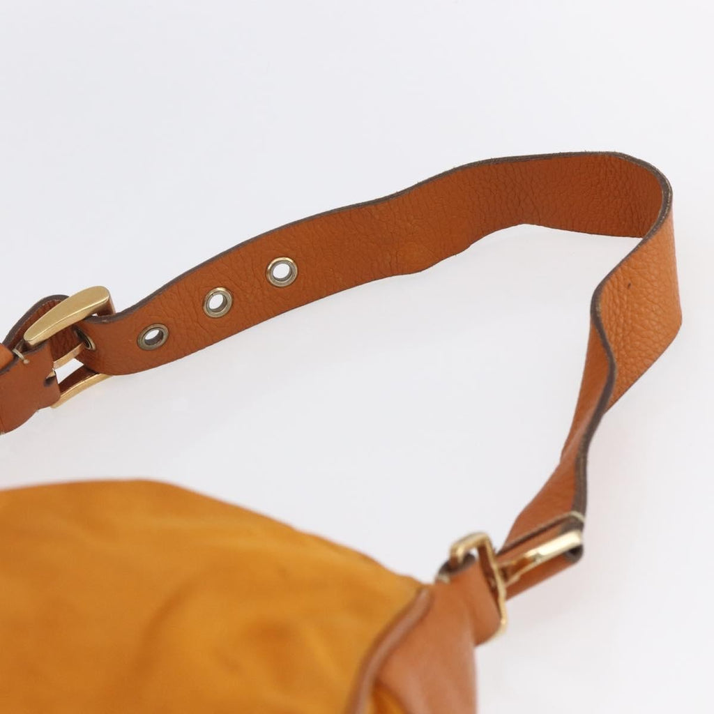 Prada Vintage Shoulder Bag Tessuto Orange Nylon Shoulder Bag Bag (Pre-Owned)