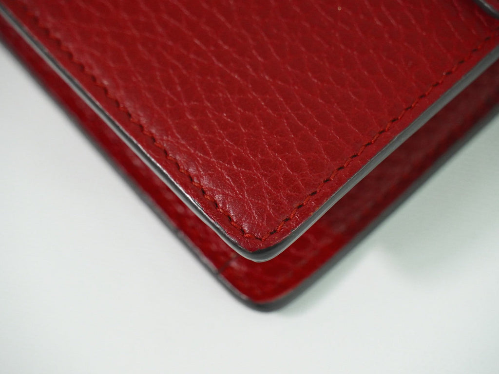 Gucci Dionysus Bag Leather Red Leather Crossbody Bag Bag (Pre-Owned)