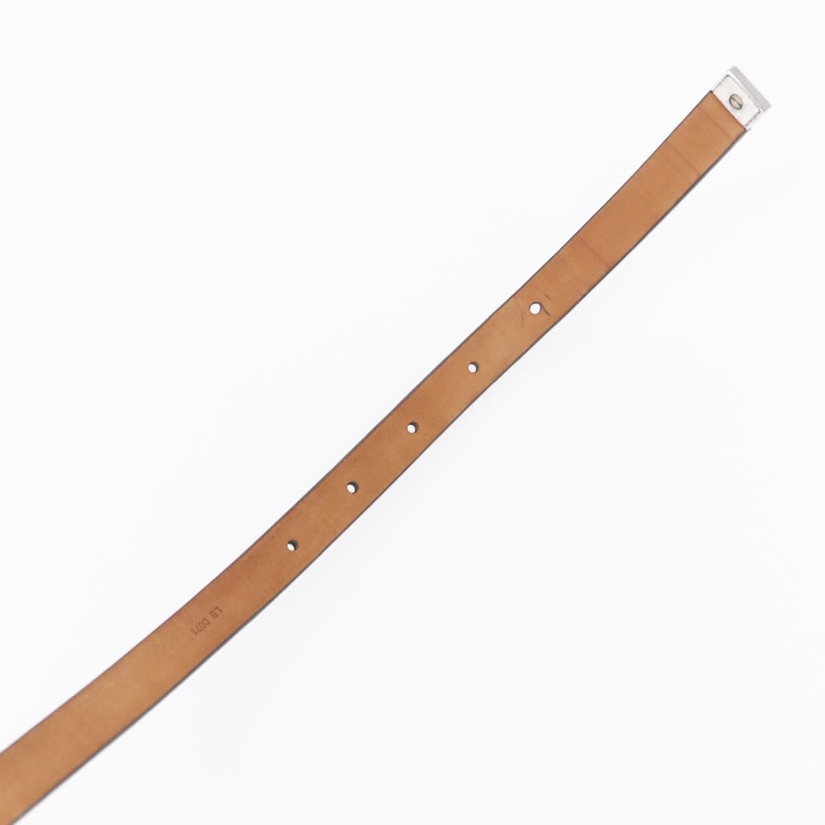 Louis Vuitton Carre Belt Leather Black Leather Belts Accessory (Pre-Owned)