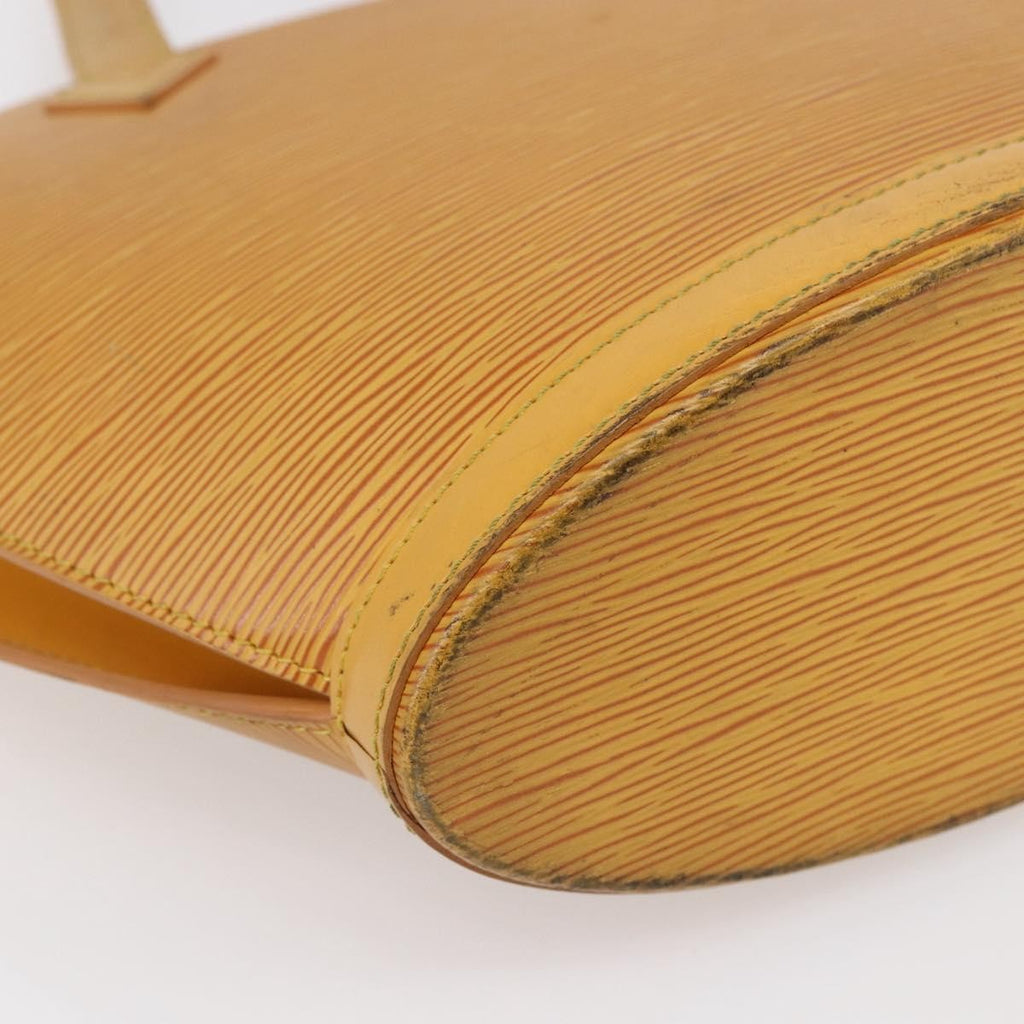 Louis Vuitton Saint Jacques Handbag Epi Leather Yellow Leather Handbag (Pre-Owned)