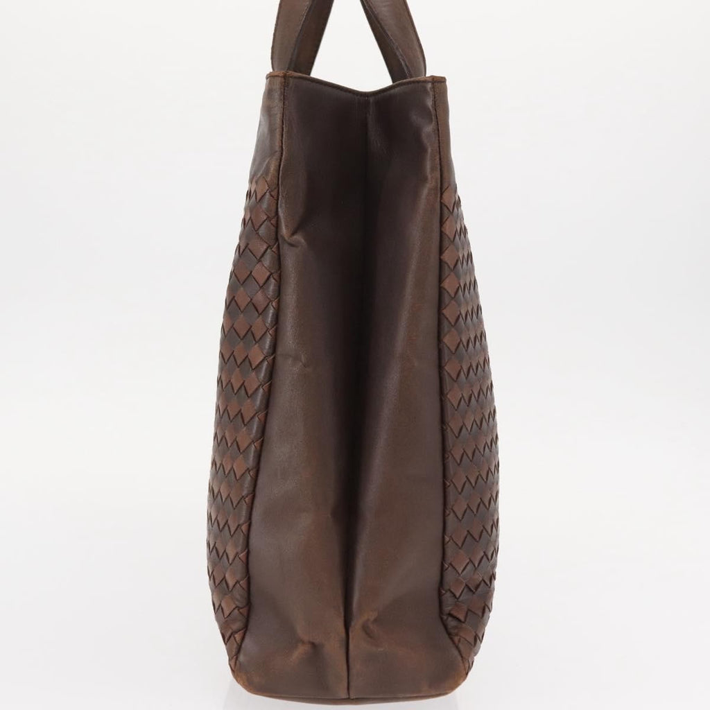 Bottega Veneta Tote Intrecciato Nappa Brown Leather Tote Bag Bag (Pre-Owned)