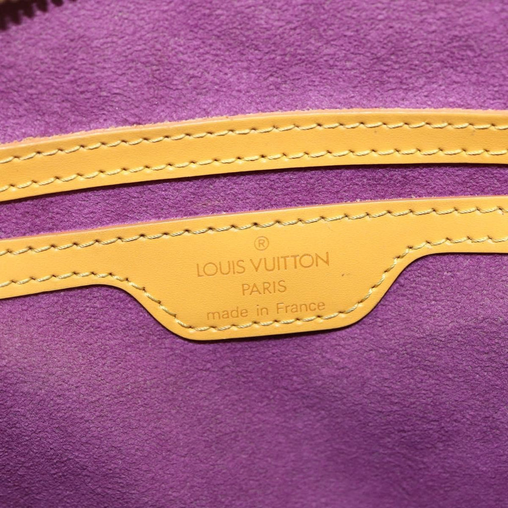 Louis Vuitton Saint Jacques Handbag Epi Leather Yellow Leather Handbag (Pre-Owned)