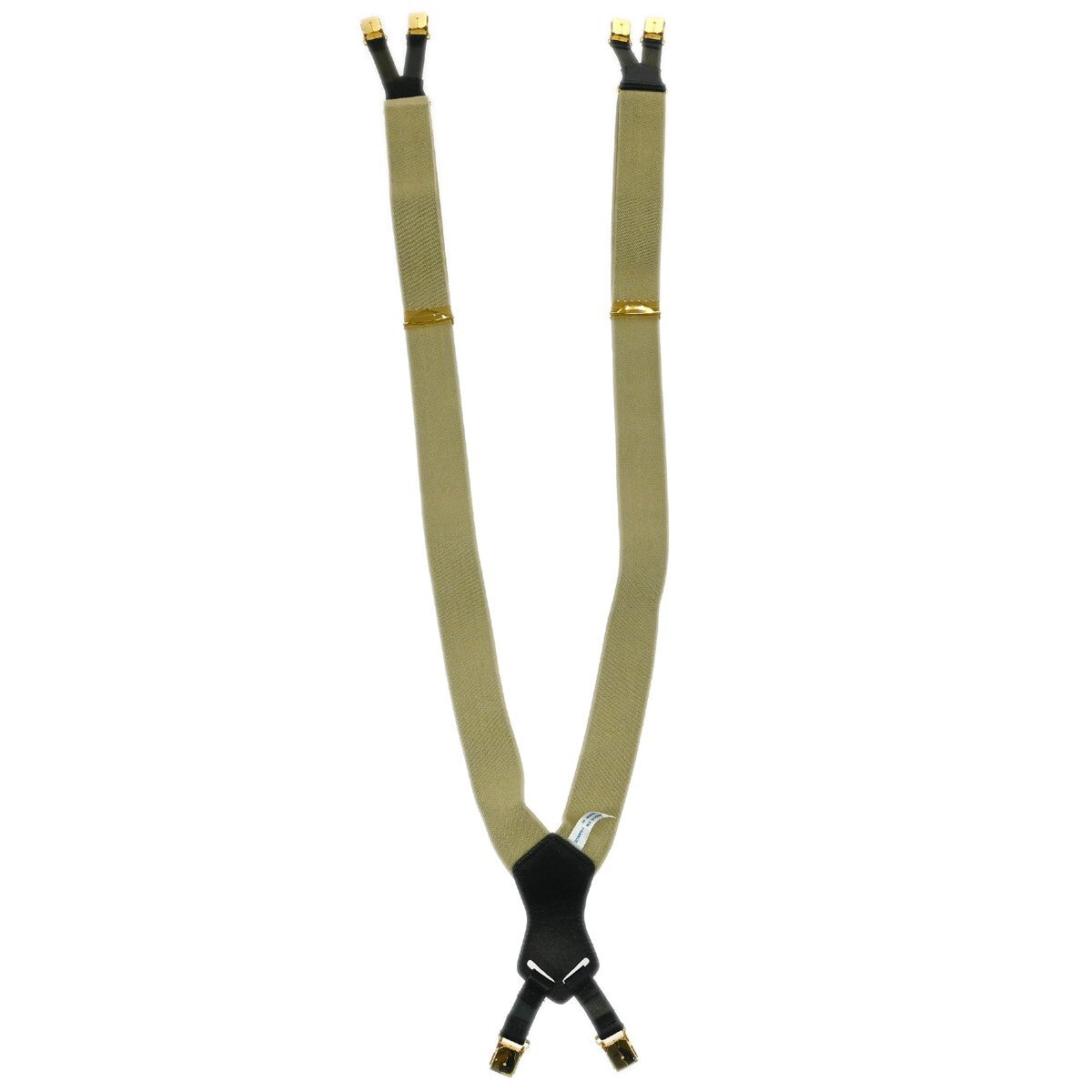 Chanel Logo Suspenders Canvas Beige Canvas Belts Accessory (Pre-Owned)