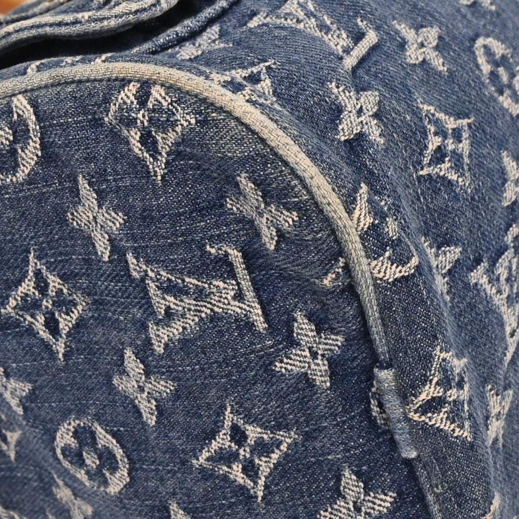 Louis Vuitton Neo Speedy Bag Denim Blue Denim_Jeans Handbag (Pre-Owned)