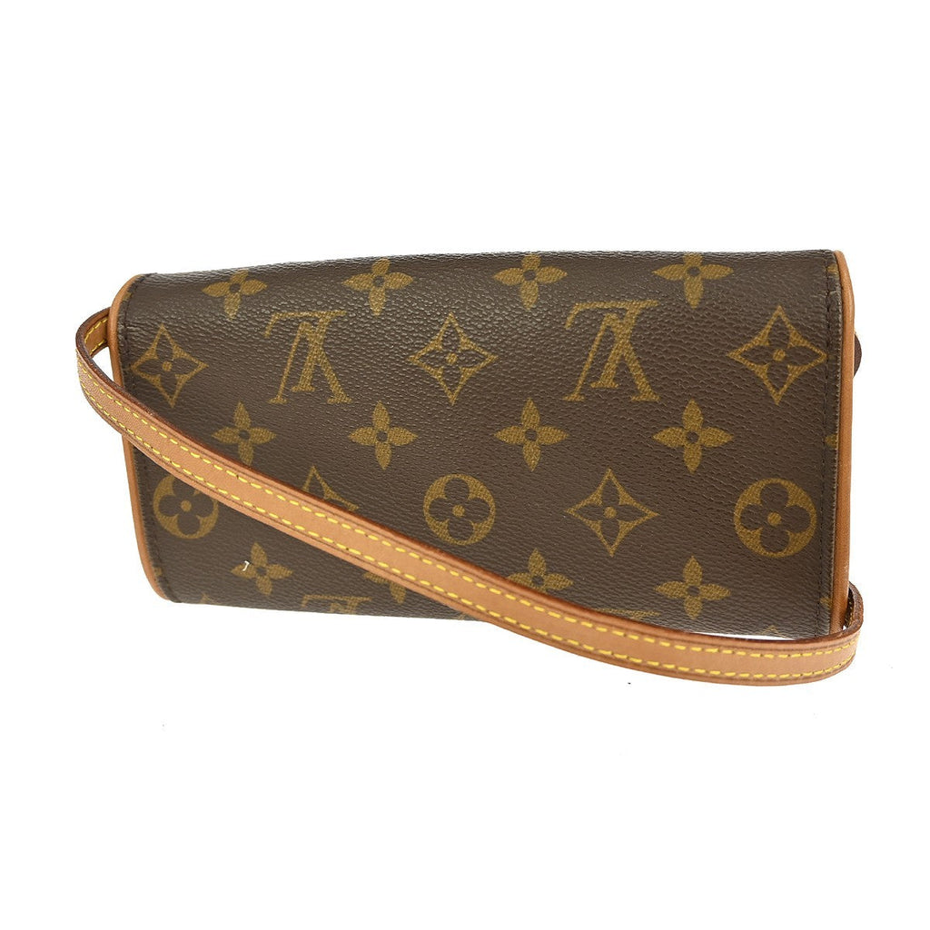 Louis Vuitton Twin Handbag Monogram Canvas Brown Canvas Clutche & Pouche Bag (Pre-Owned)