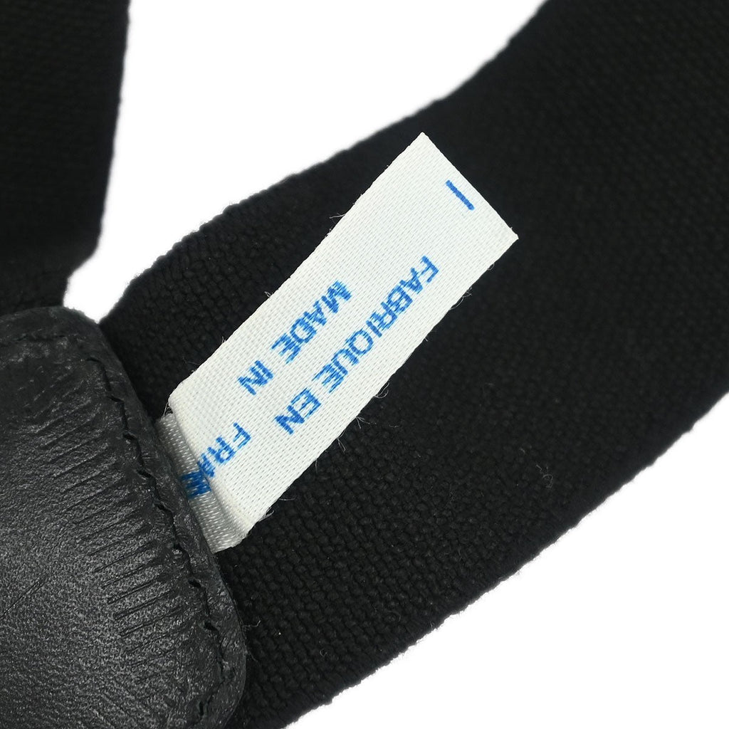 Chanel Logo Suspenders Canvas Black Canvas Belts Accessory (Pre-Owned)