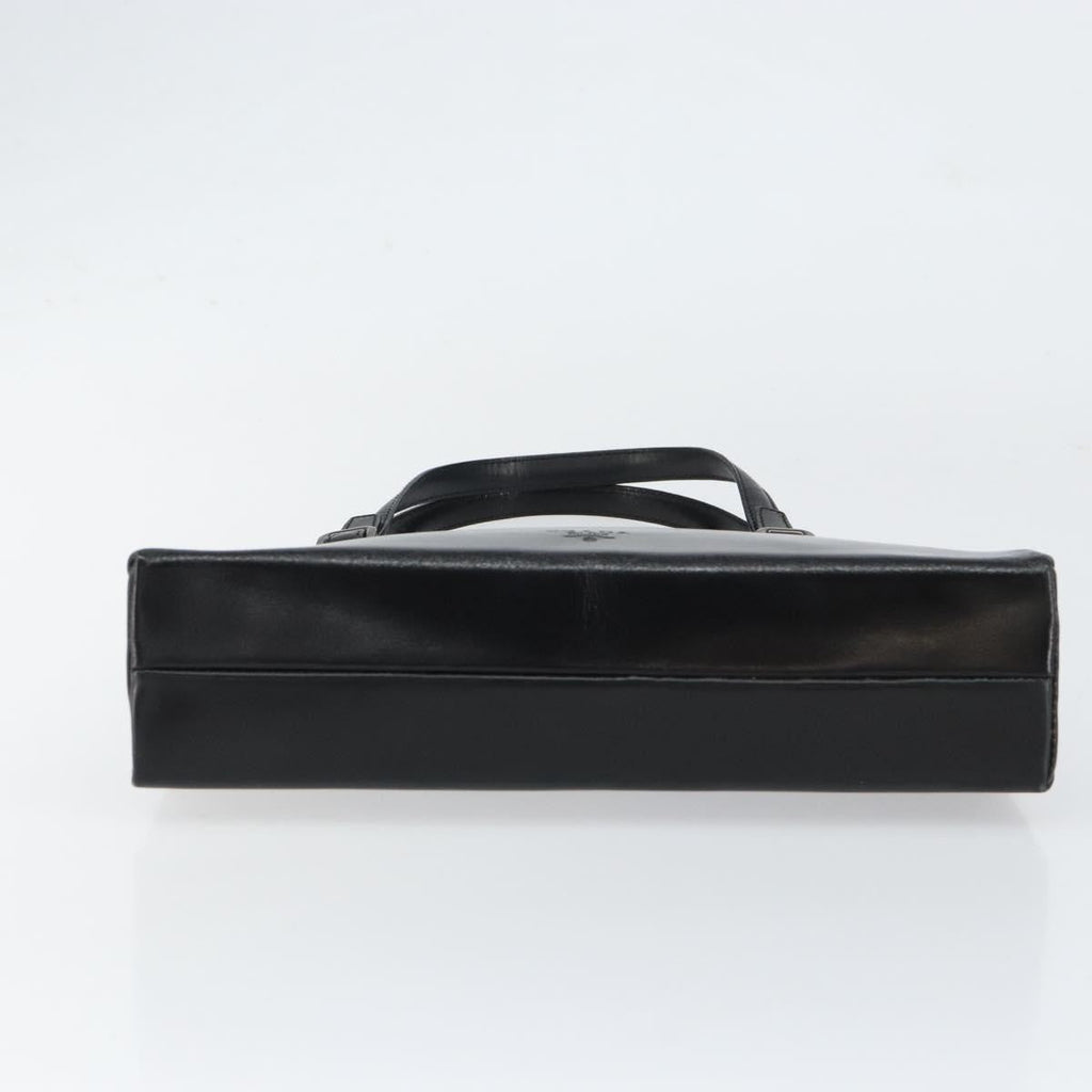 Prada Vintage Handbag Leather Black Leather Handbag (Pre-Owned)