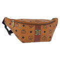 MCM Visetos Shoulder Bag Pvc Brown Canvas Shoulder Bag Bag (Pre-Owned)