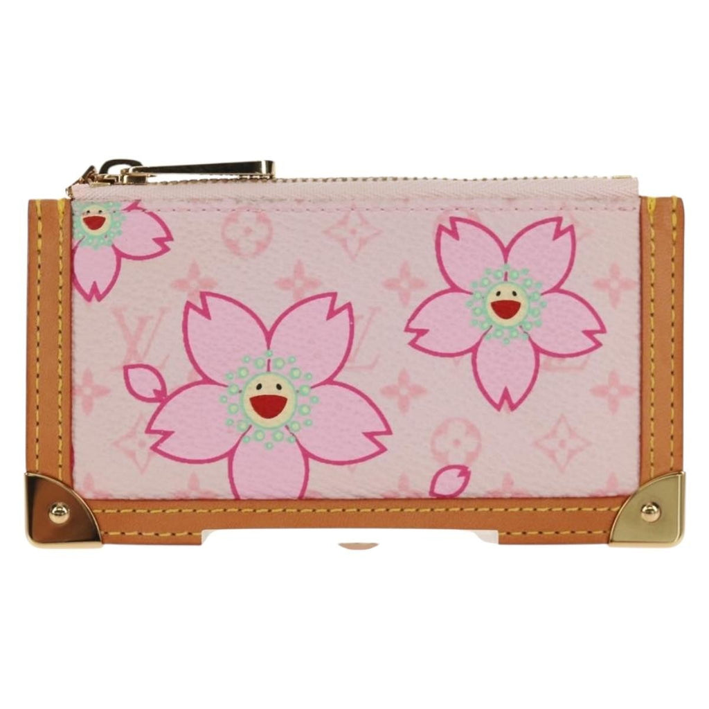 Louis Vuitton Pochette Cles Key Pouch Reverse Monogram Giant Pink Canvas Clutche & Pouche Bag (Pre-Owned)
