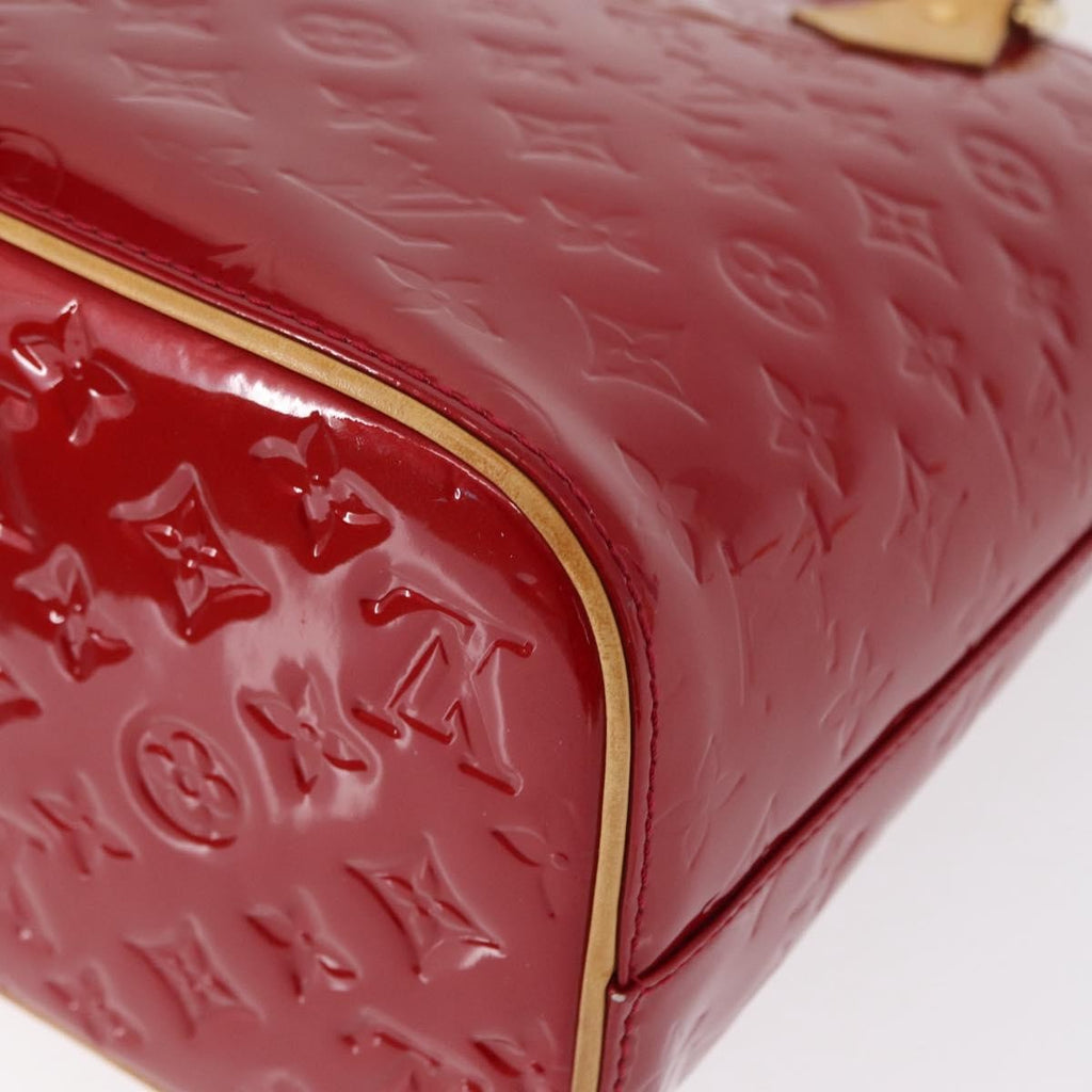 Louis Vuitton Houston Handbag Monogram Vernis Red Patent_Leather Handbag (Pre-Owned)