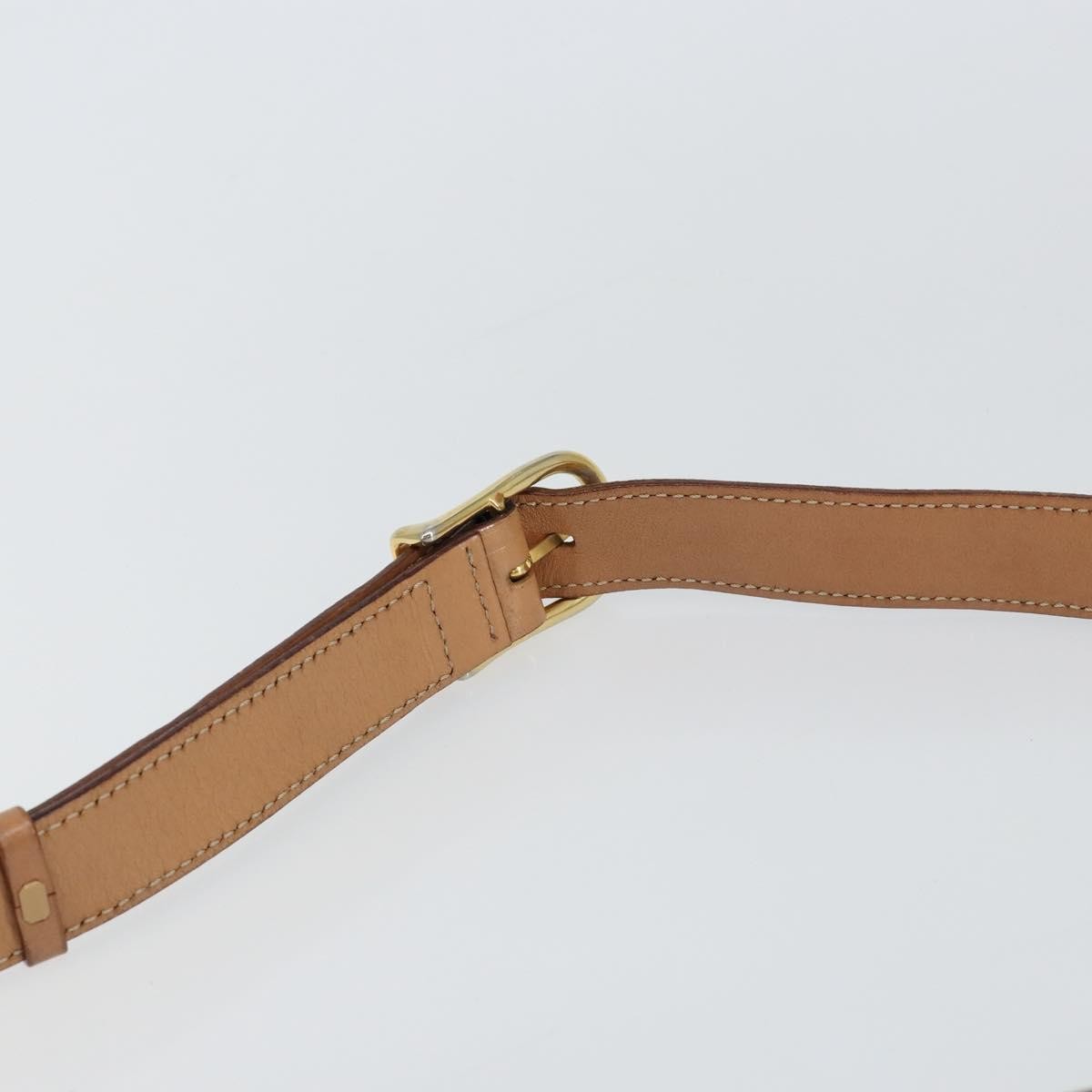 Celine Vintage Macadam Shoulder Bag Canvas And Leather Brown Canvas Shoulder Bag Bag (Pre-Owned)