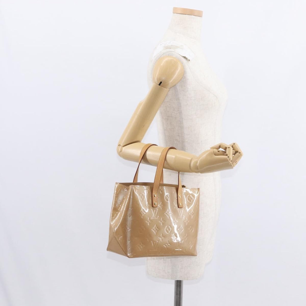 Louis Vuitton Reade Handbag Monogram Vernis Beige Patent_Leather Handbag (Pre-Owned)