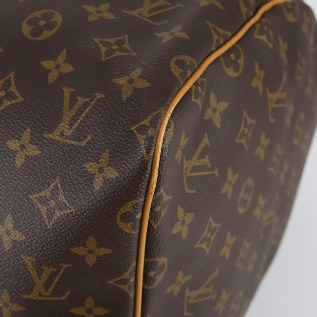 Louis Vuitton Keepall Bag Monogram Canvas Brown Canvas Travel Bag Bag (Pre-Owned)