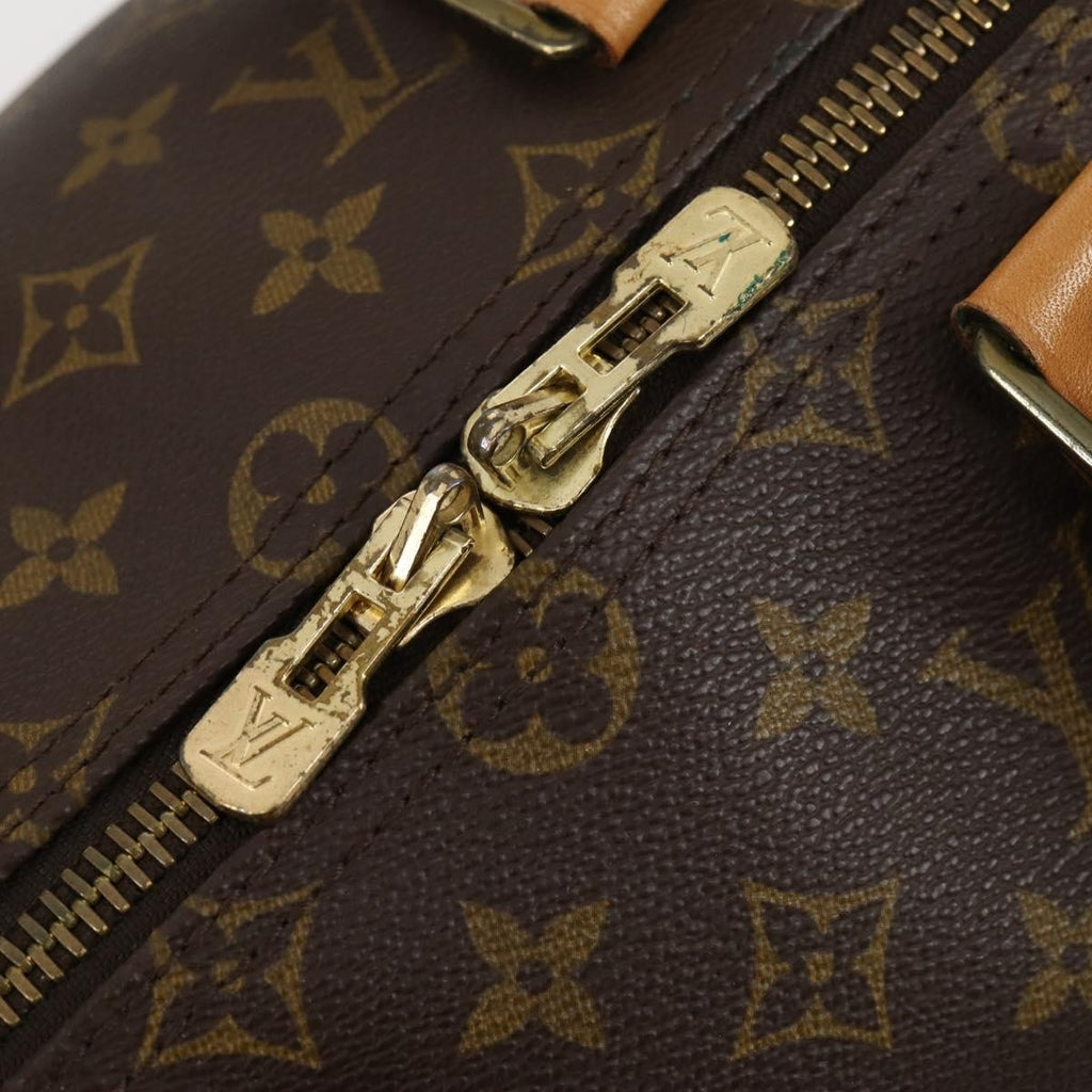 Louis Vuitton Keepall Bag Monogram Canvas Brown Canvas Travel Bag Bag (Pre-Owned)