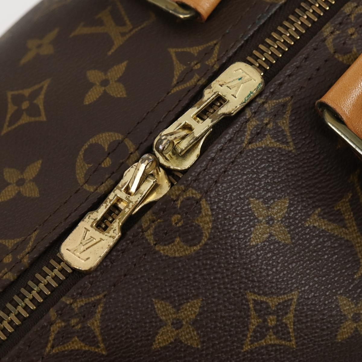 Louis Vuitton Keepall Bag Monogram Canvas Brown Canvas Travel Bag Bag (Pre-Owned)