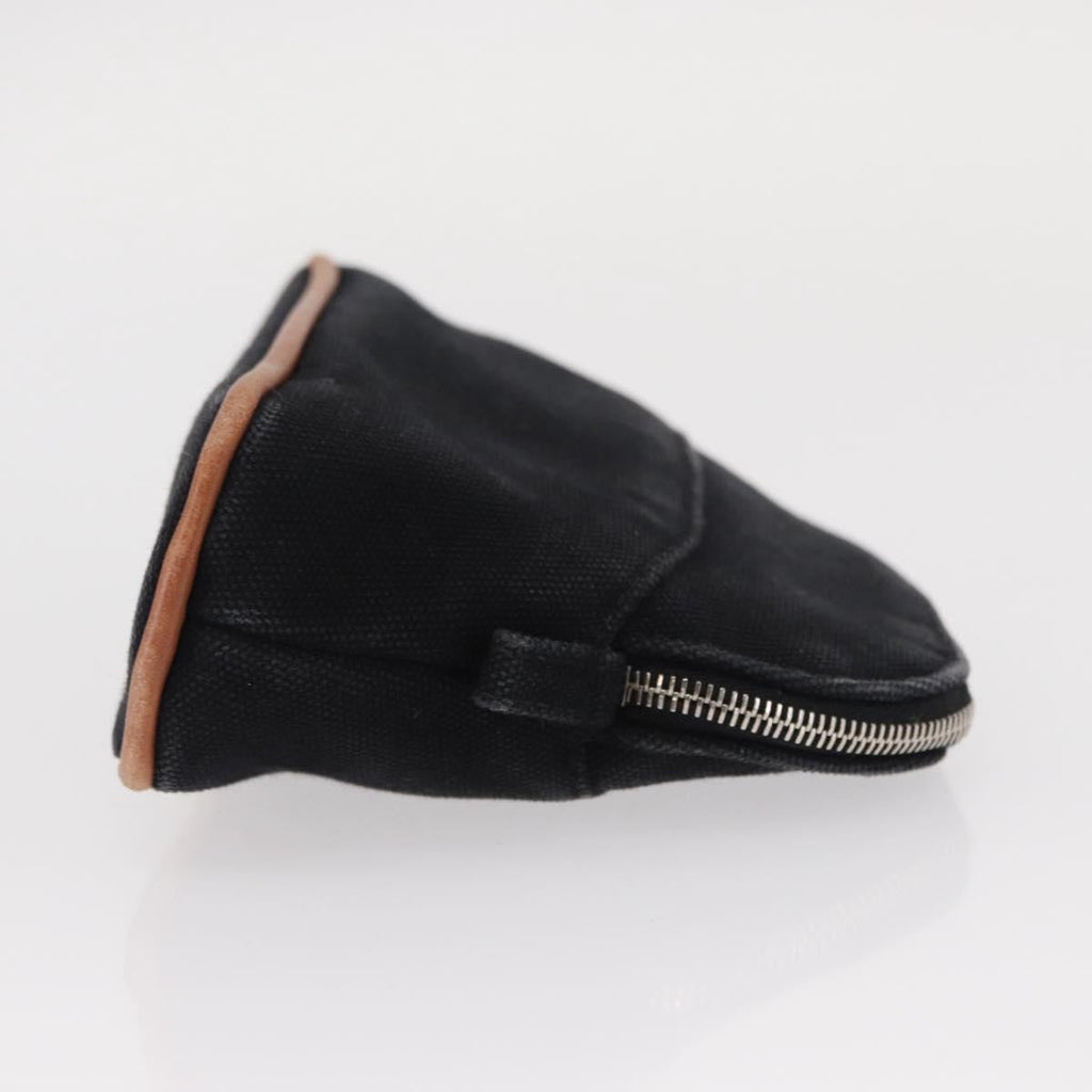 Hermes Bolide Travel Pouch Canvas Black Canvas Clutche & Pouche Bag (Pre-Owned)