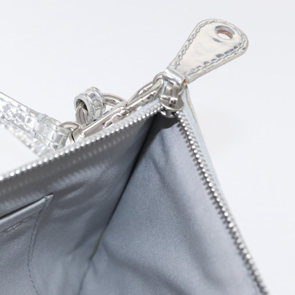 Louis Vuitton Pochette Clutch Monogram Miroir Pvc Silver Patent_Leather Clutche & Pouche Bag (Pre-Owned)