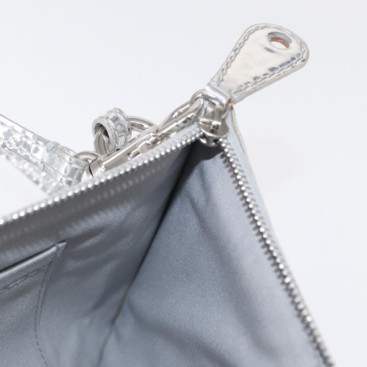 Louis Vuitton Pochette Clutch Monogram Miroir Pvc Silver Patent_Leather Clutche & Pouche Bag (Pre-Owned)