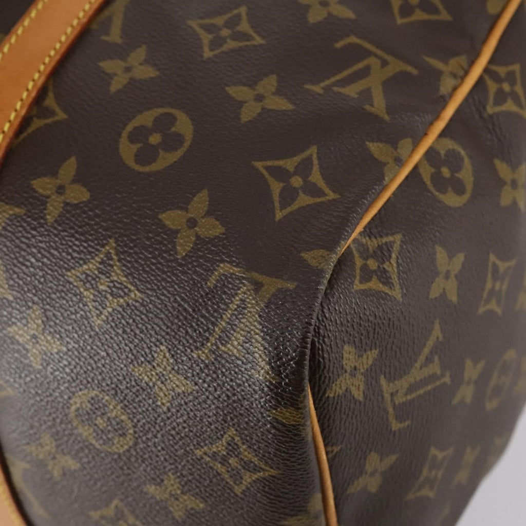 Louis Vuitton Sac Souple Handbag Monogram Canvas Brown Canvas Travel Bag Bag (Pre-Owned)