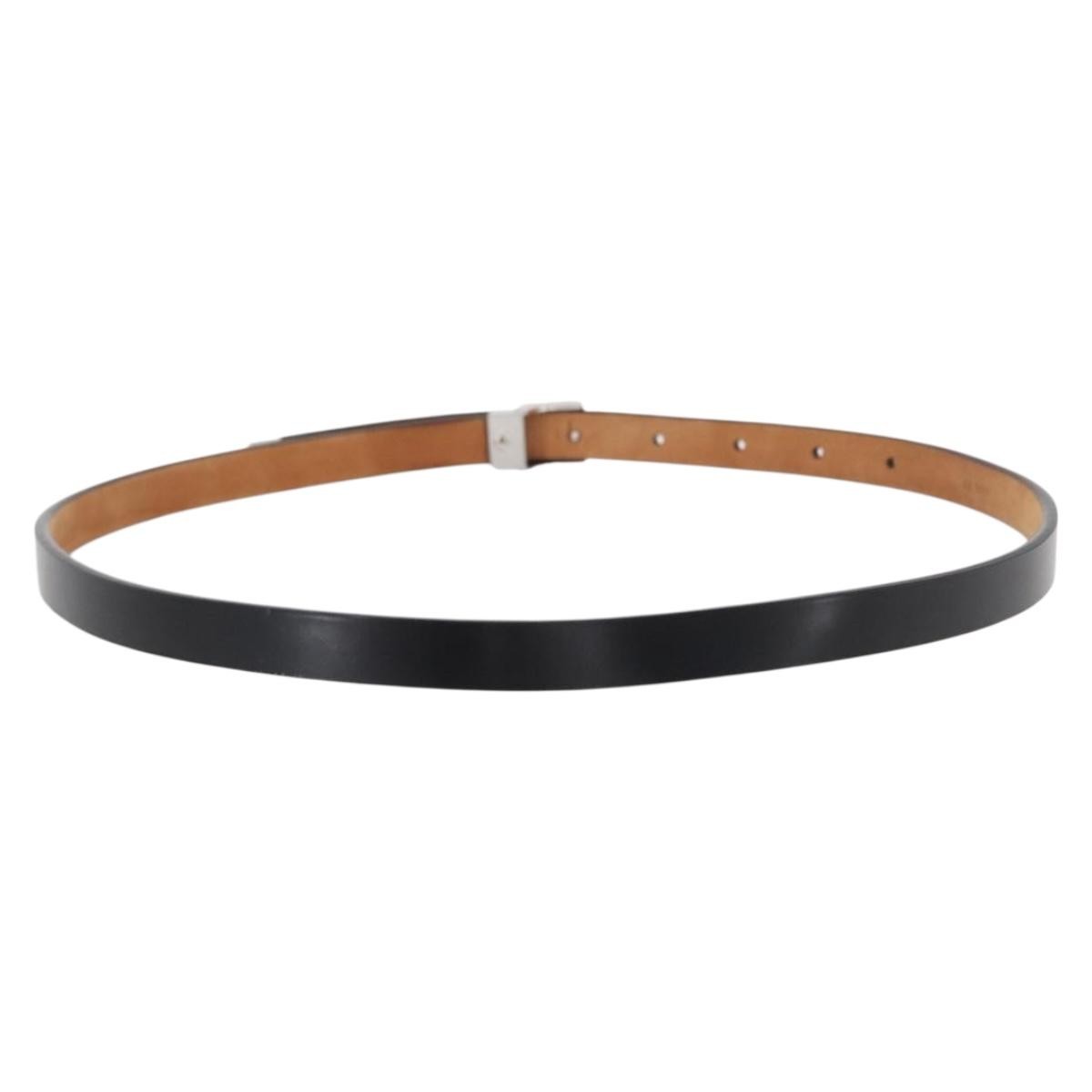 Louis Vuitton Carre Belt Leather Black Leather Belts Accessory (Pre-Owned)