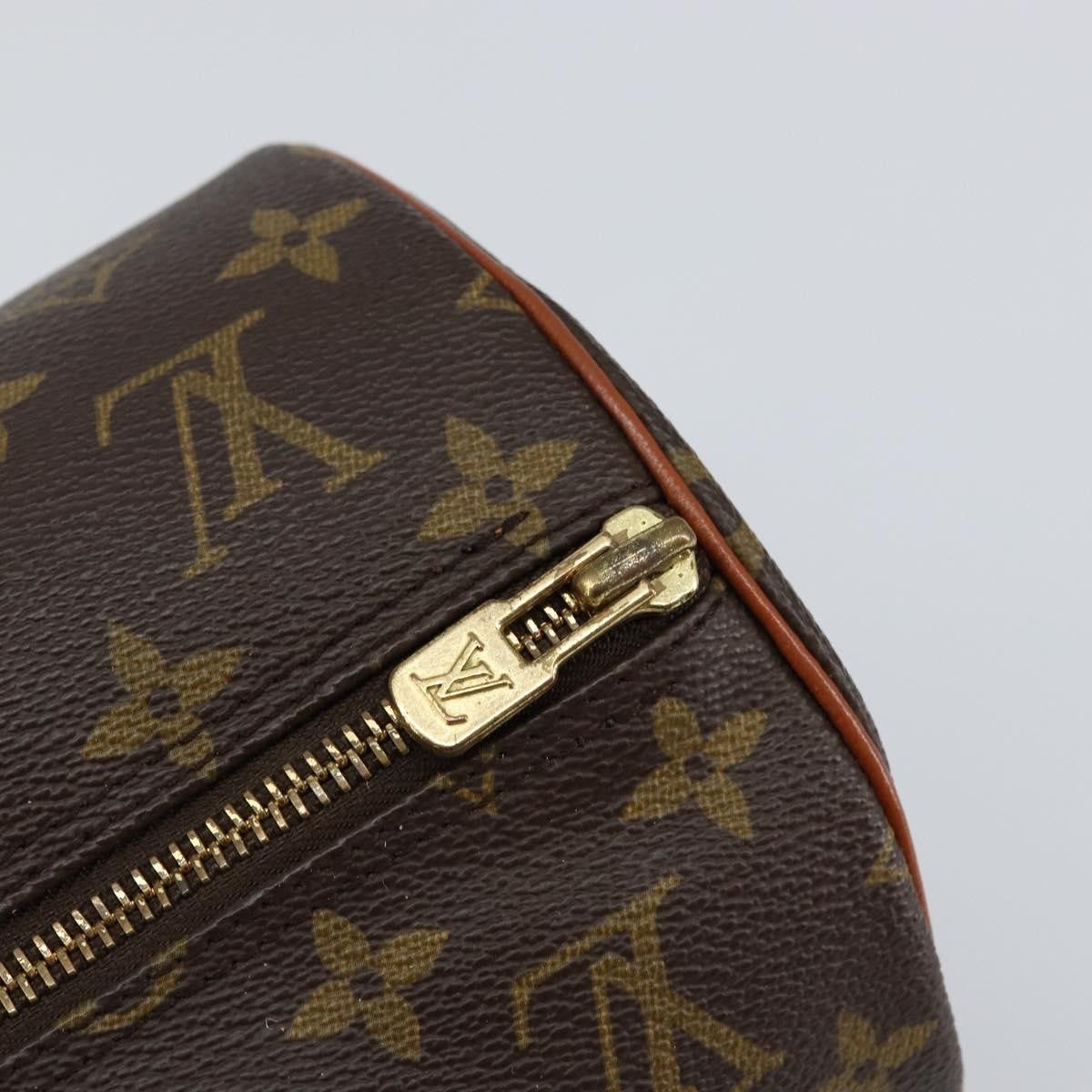 Louis Vuitton Papillon Handbag Monogram Canvas Brown Canvas Shoulder Bag Bag (Pre-Owned)
