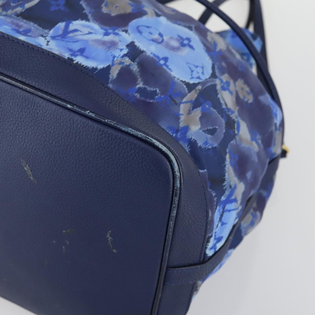 Louis Vuitton Noefull Handbag Ikat Nylon Blue Nylon Handbag (Pre-Owned)