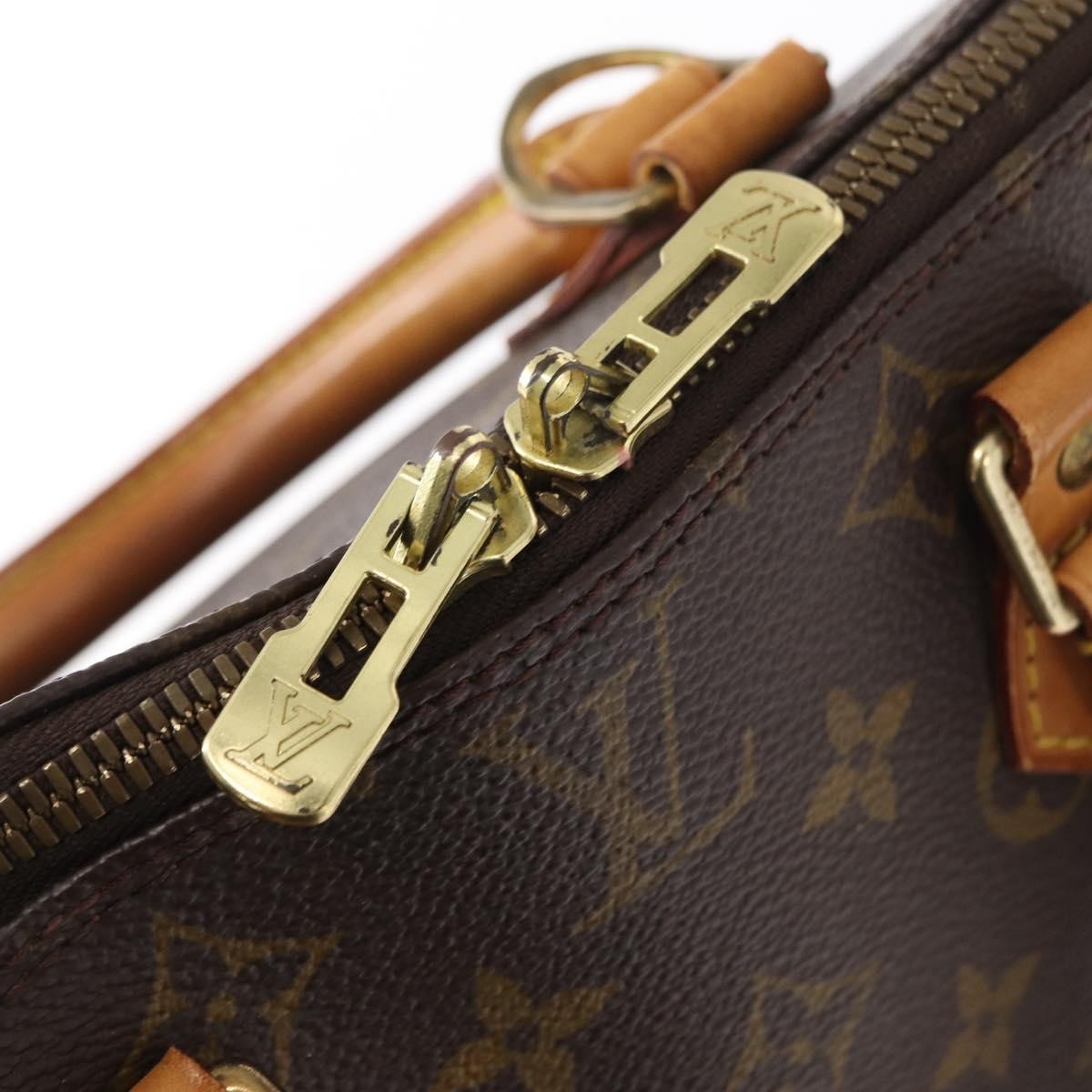 Louis Vuitton Alma Handbag Monogram Canvas Brown Canvas Handbag (Pre-Owned)