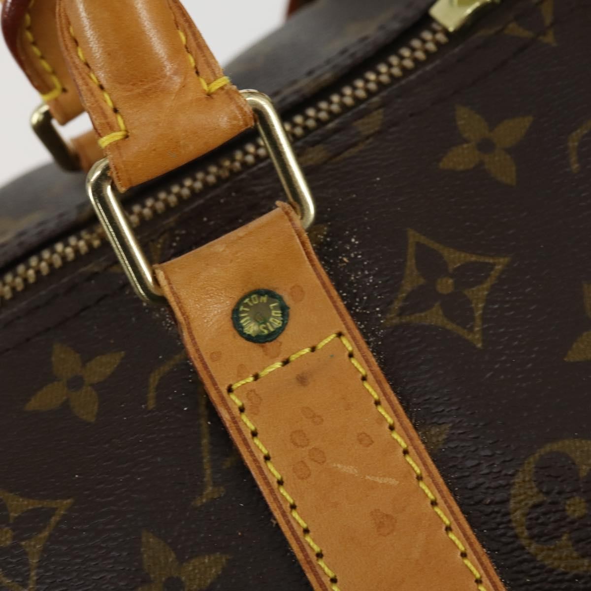 Louis Vuitton Keepall Bag Monogram Canvas Brown Canvas Travel Bag Bag (Pre-Owned)