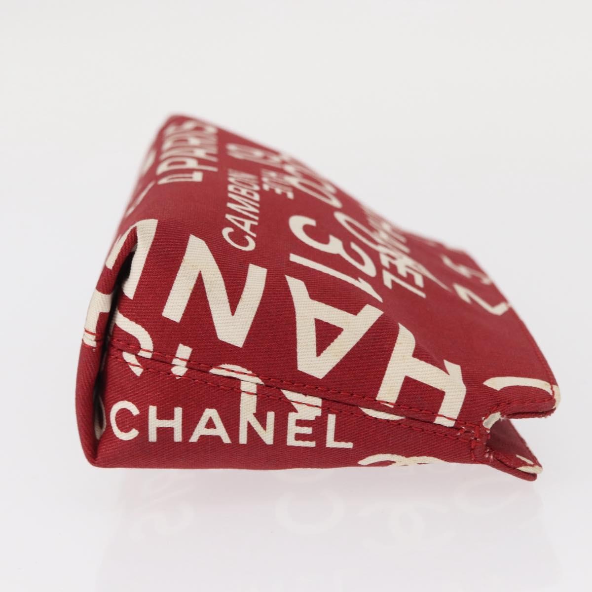 Chanel 31 Rue Cambon Clutch Canvas Red Canvas Clutche & Pouche Bag (Pre-Owned)