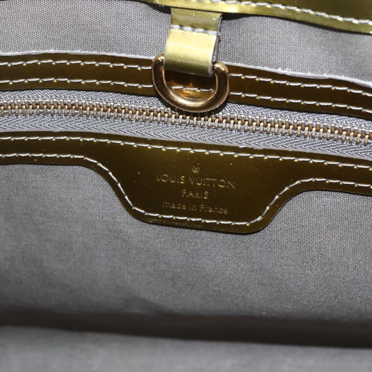Louis Vuitton Wilshire Handbag Monogram Vernis Green Patent_Leather Handbag (Pre-Owned)
