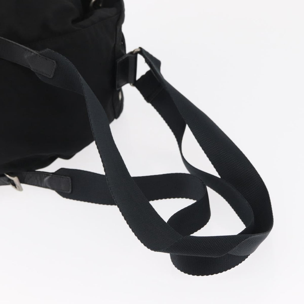 Prada Front Pocket Backpack Tessuto Black Nylon Backpack Bag (Pre-Owned)