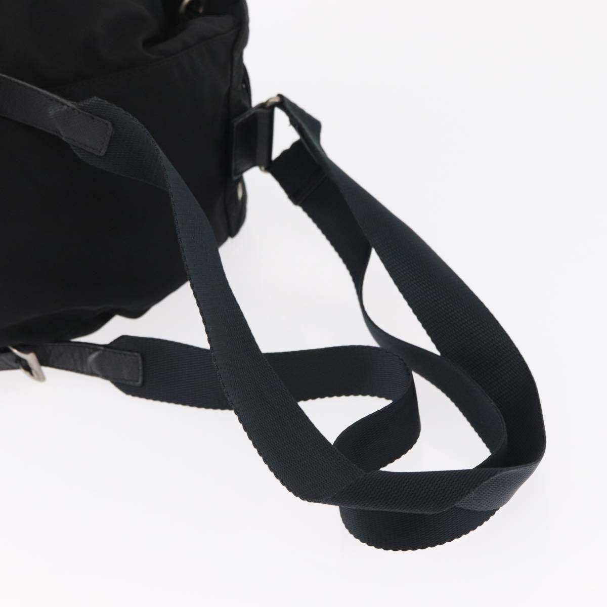 Prada Front Pocket Backpack Tessuto Black Nylon Backpack Bag (Pre-Owned)
