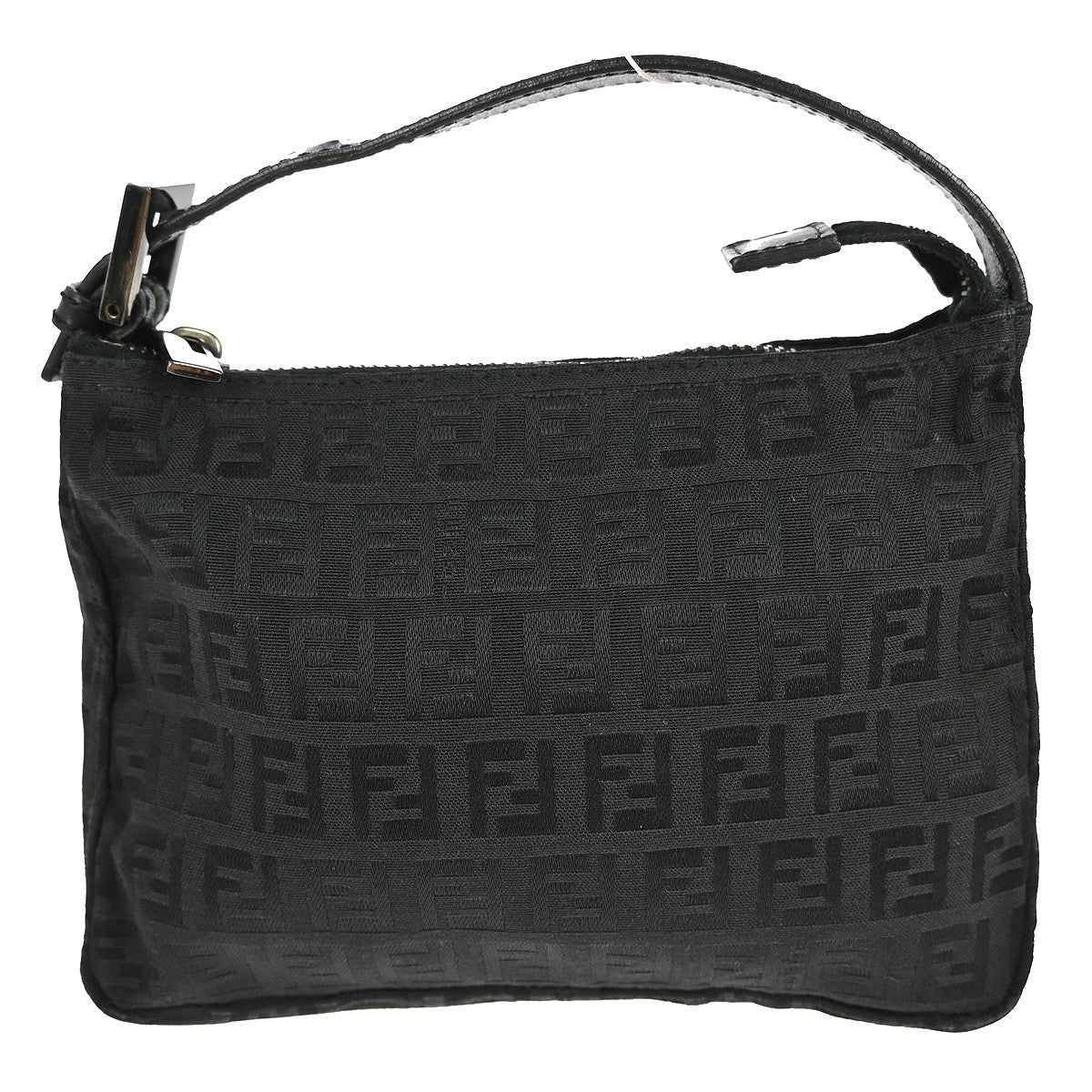 Fendi Pochette Shoulder Bag Zucchino Canvas Black Canvas Clutche & Pouche Bag (Pre-Owned)